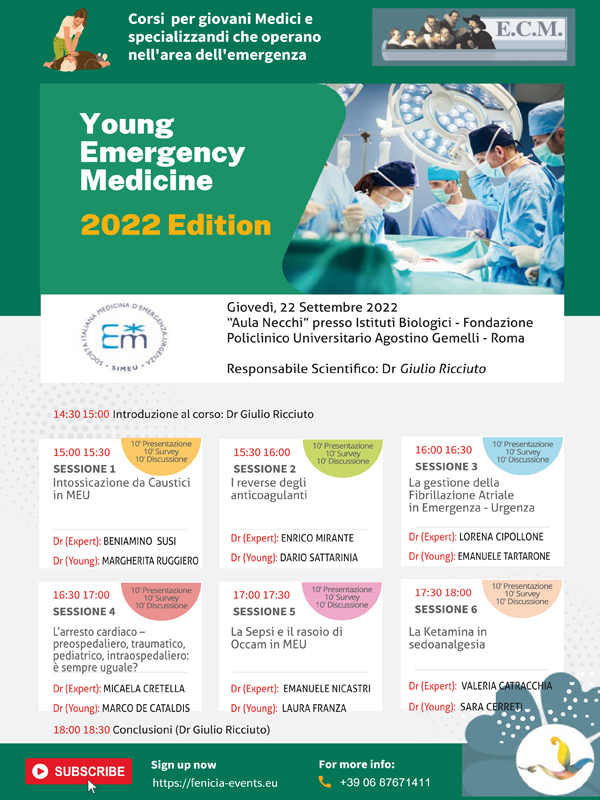 Programma Young Emergency Medicine - 2022 Edition